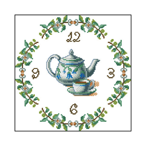Kitchen clock's Tea pot