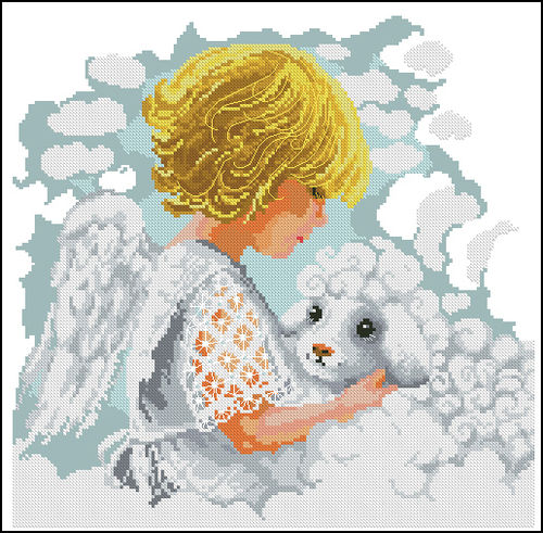 Angel and lamb