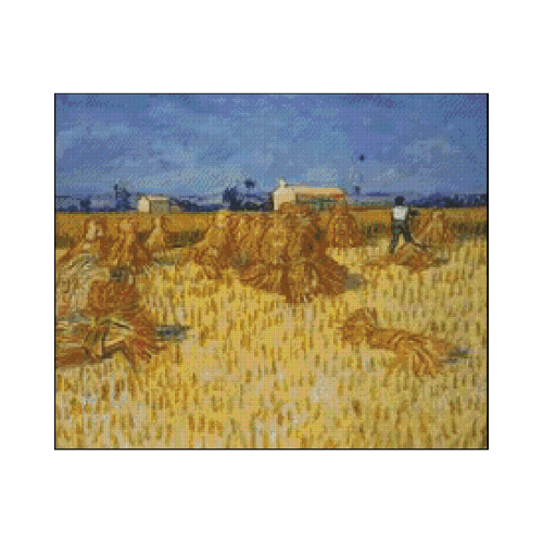 Wheat Field harvest V. Gogh