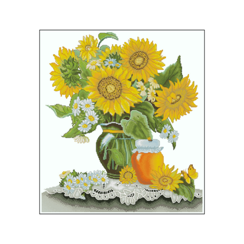 Sunflowers and honey