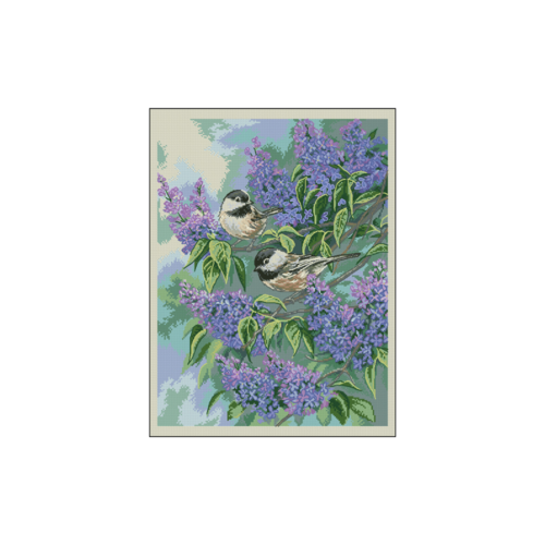 Bird and lilac