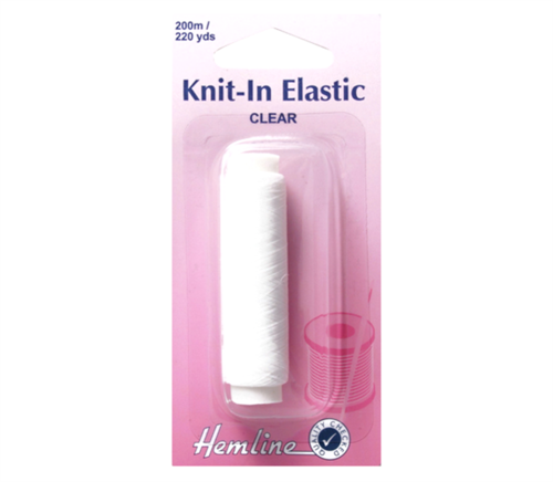 Invisible elastic thread for knitting