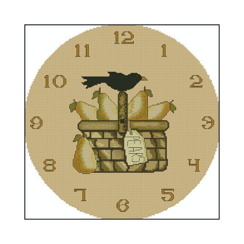 Country crow clock