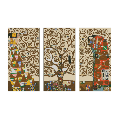 Árbol de la vida Tríptico G. Klimt