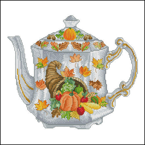 Autumn teapot
