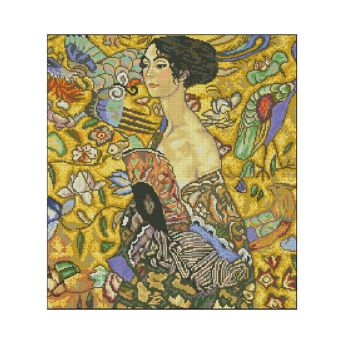 Woman with fan G. Klimt