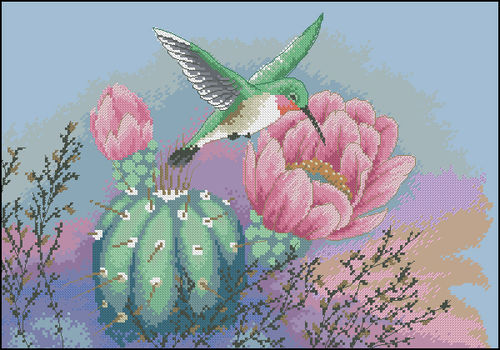 Hummingbird and nectar