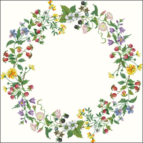 Berries and flowers Wreath