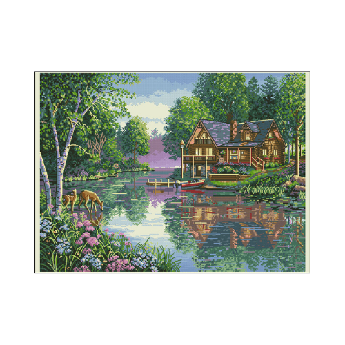 Cottage in the lake