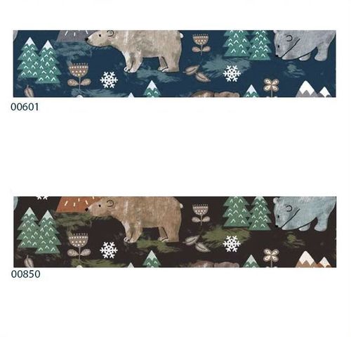 Cotton fabrics Forest and bears